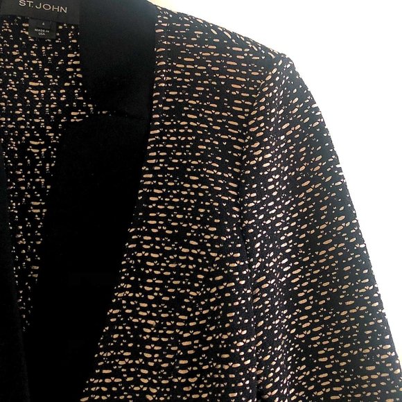 St. John Tweed Knit Jacket / Blazer Size 4 - Picture 5 of 9